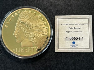 Replica Gold Coin Medallion