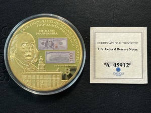 $100 Dollar Banknote Jumbo Medallion