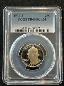 1977-S Washington Quarter Proof PCGS PR69 Deep Cameo