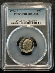 1982-S Roosevelt Dime Proof PCGS PR69 Deep Cameo