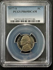 1977-S Jefferson Nickel Proof PCGS PR69 Deep Cameo
