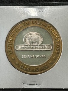 .999 Fine Silver $10 Dollar Stockmens Token