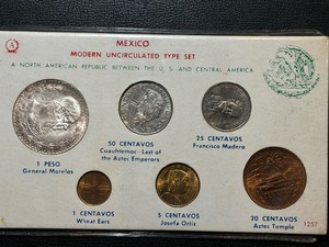 Mexican Uncirculated Coin Set