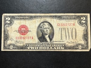 1928 D Red Seal $2 Dollar Bill
