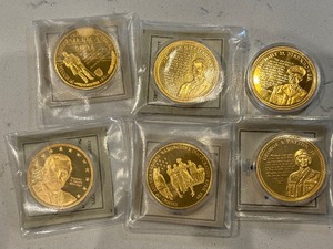 Gold Layered Medallions