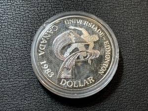 1983 Canada Silver Dollar Universiade-Edmonton