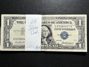 25 $1 Dollar Silver Certificates