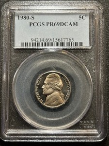 1980-S Jefferson Nickel Proof PCGS PR69 Deep Cameo
