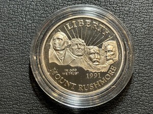 1991-S Mount Rushmore Half Dollar Proof