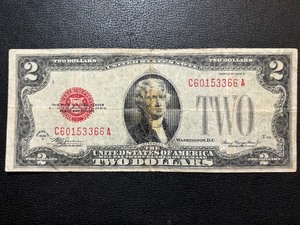 1928 D Red Seal $2 Dollar Bill