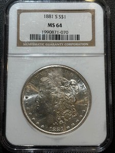 1881-S Morgan Dollar NGC MS64
