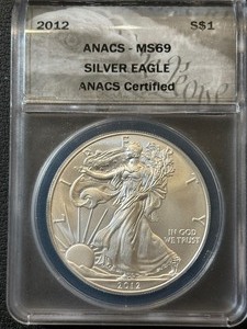 2012 Silver Eagle ANACS MS69