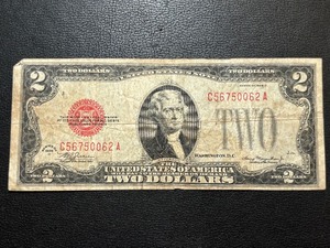1928 D Red Seal $2 Dollar Bill
