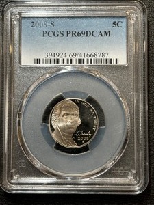 2008-S Jefferson Nickel Proof PCGS PR69 Deep Cameo