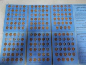 Lincoln Head Cent Albums 1909-1958 Partial