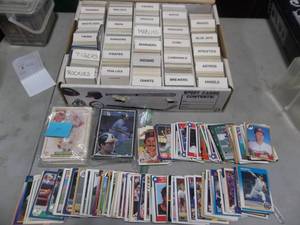 1980s & 1990s Baseball Trading Cards. Large Full Box & Smaller Box. See Pix.