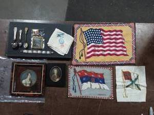 Vintage Souvenirs, Frames, Handkerchief, Limoges