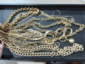 15-Assorted NecklacesChains With 1 Matching Bracelet