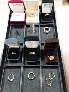 Assorted Rings & Ring Boxes