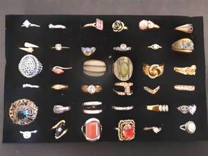 Tray Of Assorted Rings