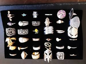 Tray Of Assorted Rings