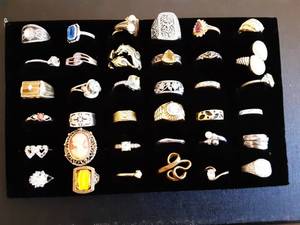 Tray Of Assorted Rings