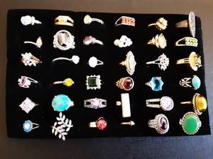 Tray Of Assorted Rings
