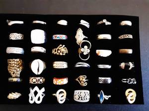 Tray Of Assorted Rings