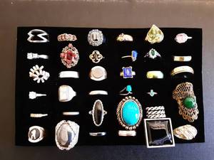 Tray Of Assorted Rings