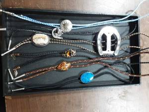 6-Weartrn Bolo Ties, 1-Horseshoe Belt Buckle