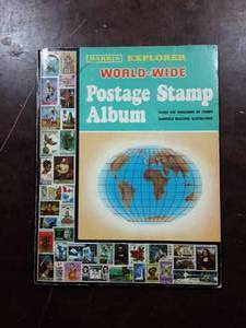 Harris Explorer Worldwide Postage Stamp Album-Includes Many US Stamps