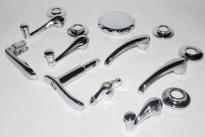 lot 2BBB image: 1930 Chevrolet Coupe Etc. Parts...Door Hardware, Cranks Etc...