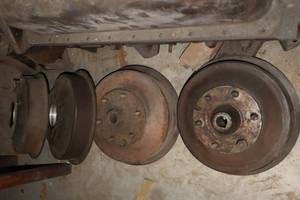 lot 3G image: 1930 Chevrolet Coupe Etc. Parts...Brake Drums