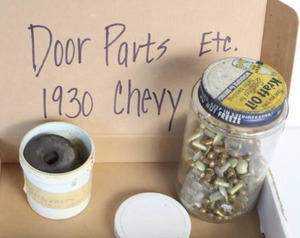 lot 3L image: 1930 Chevrolet Coupe Etc. Parts & Pieces...Door Parts Etc