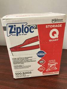 Ziploc Quart Bags