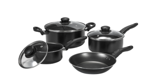 lot 516 image: Mainstays Non-Stick 7 Piece Cookware Set