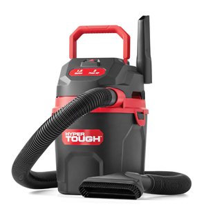 lot 520 image: Hyper Tough 1.5 Gallon 2 Peak HP Poly WetDry Vacuum, VH105 3502