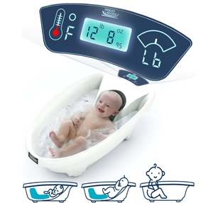 lot 537 image: Baby Patent AquaScale Baby Bath Tub - 0-24m - GEN 3 - with Thermometer & Scale