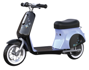 lot 57 image: Razor Pocket Mod Petite - Purple, 12V Miniature Euro-Style Electric Scooter, up to 8 mph
