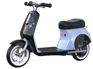 lot 71 image: Razor Pocket Mod Petite - Purple, 12V Miniature Euro-Style Electric Scooter, up to 8 mph