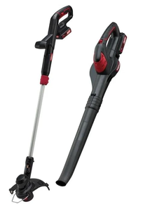 lot 111 image: Hyper Tough 20V Max Cordless Combo Kit, 10 String Trimmer & 130Mph Sweeper