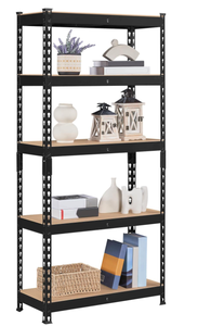 lot 114 image: Yaheetech Standing Shelf Units 5 Tier Shelving Unit Adjustable Garage Shelving