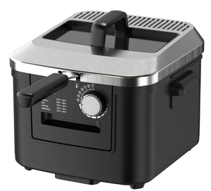 lot 117 image: Mainstays 4L Deep Fryer, Stainless Steel Lid, Electric