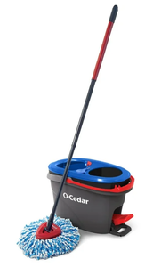 lot 156 image: O-Cedar RinseClean Clean Water Spin Mop and Bucket System  Clean with Clean Water
