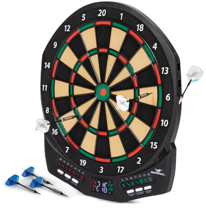 lot 217 image: Narwhal Revolution Electronic Dartboard with 30 Games, Cricket Scoring and 6 Plastic Tip Darts