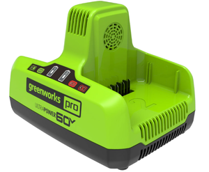 lot 238 image: Greenworks 60V 6 Amp Dual-Port Rapid Charger 1807902
