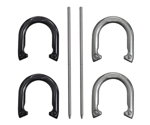 lot 239 image: MinnArk Solid Iron Horseshoes, Outdoor Tossing Game for All Ages