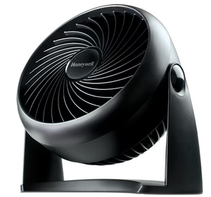 lot 247 image: Honeywell 11 Black Turbo Force Power 3-Speed Air Circulator Table Fan