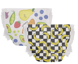 lot 253 image: The Honest Company, Clean Conscious Disposable Baby Diapers, So Bananas & So Delish Prints, Size 5, 76 Count