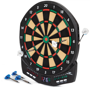 lot 257 image: Narwhal Revolution Electronic Dartboard with 30 Games, Cricket Scoring and 6 Plastic Tip Darts